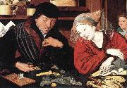 Marinus van Reymerswaele The money changer and his wife USA oil painting artist